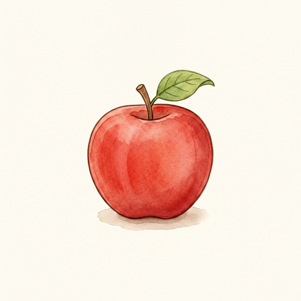 A red apple