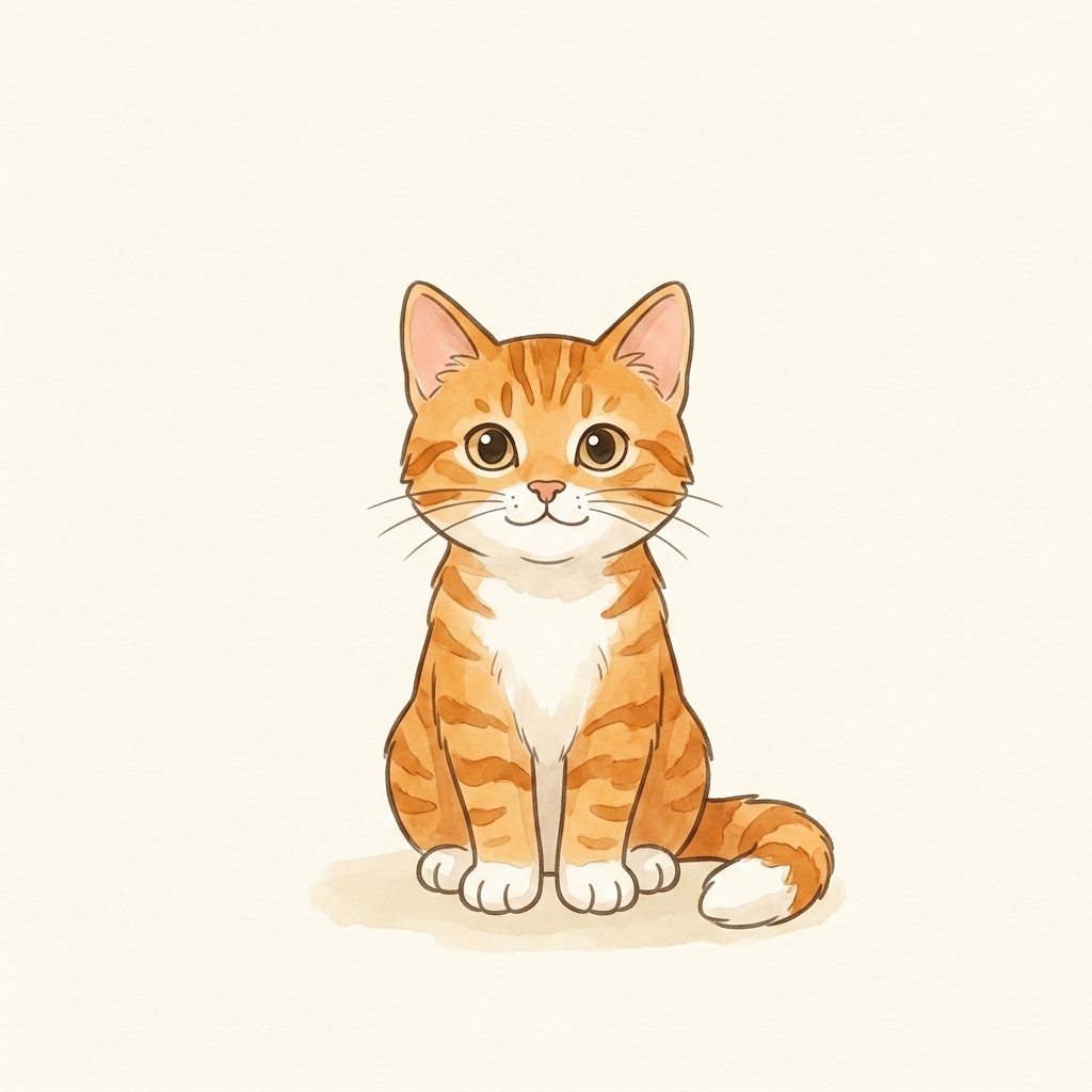 Cat sitting