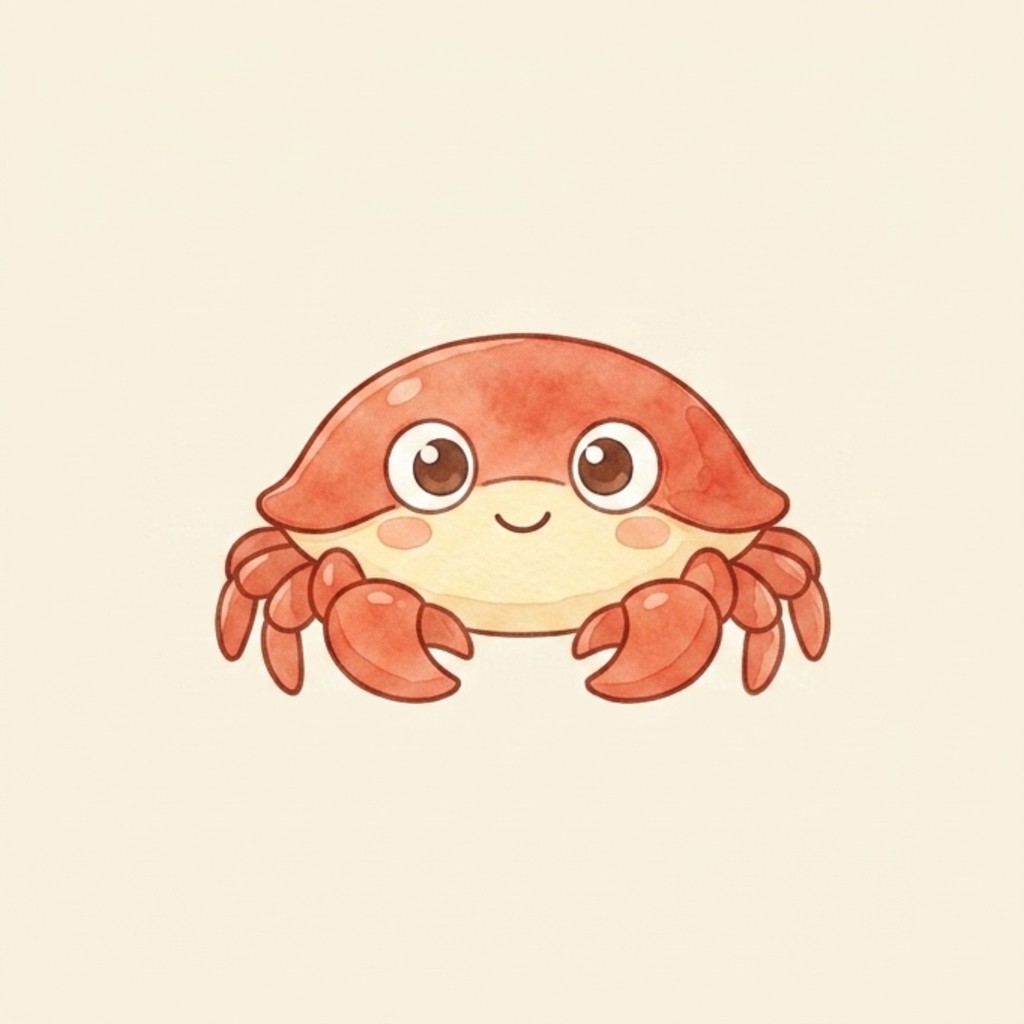 A simple picture of crab