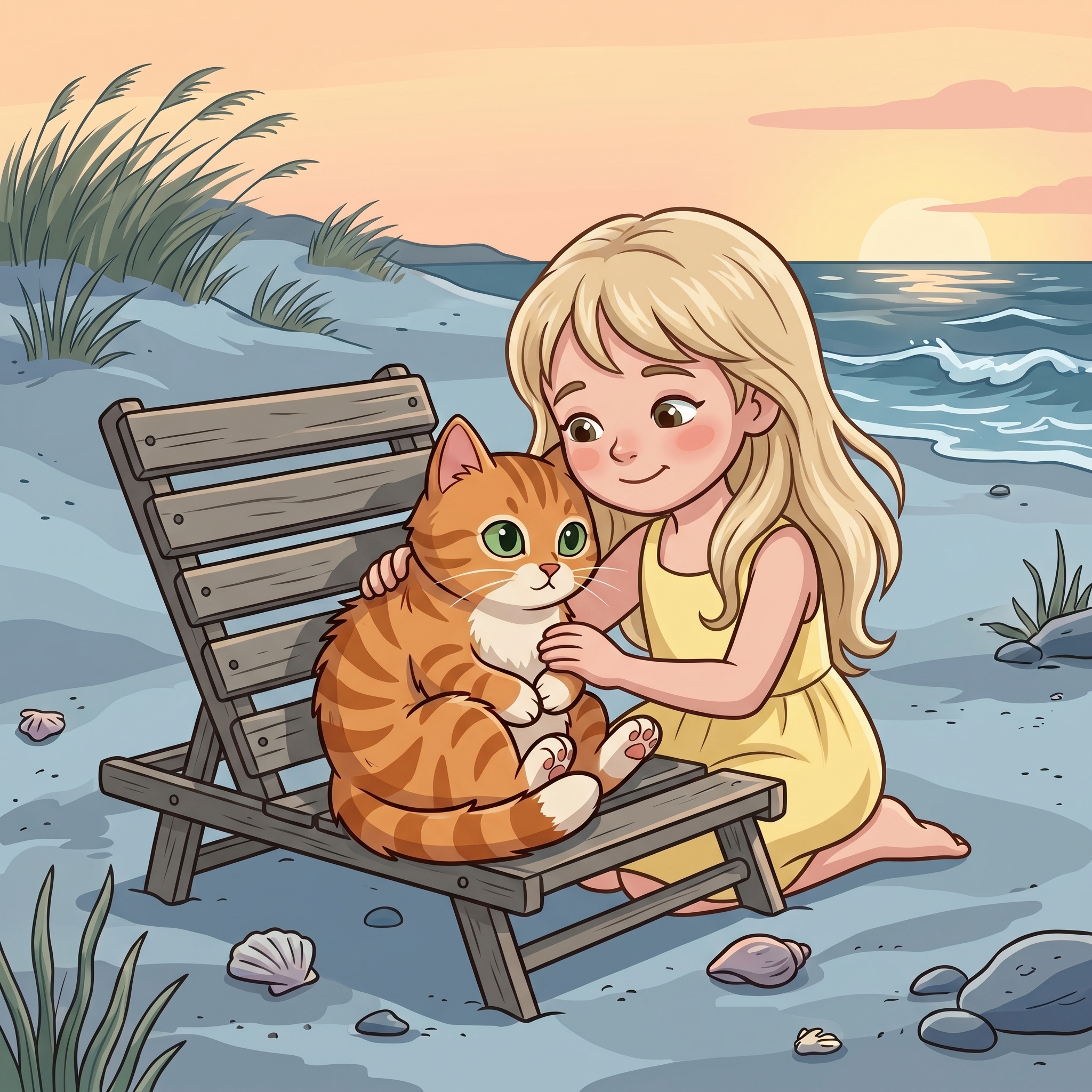 Beach Cat Gets Chilly story picture
