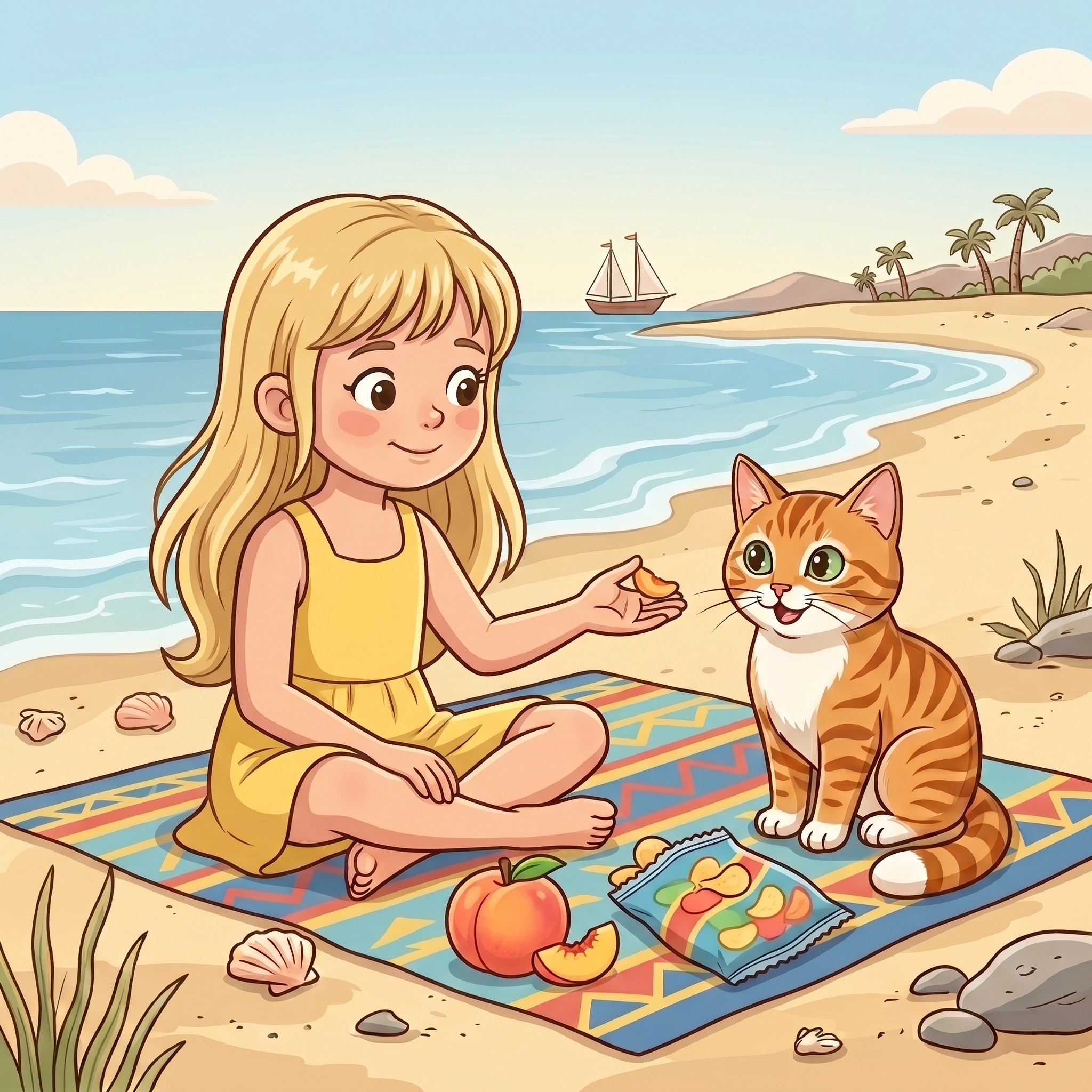 Lunch for Beach Cat story picture