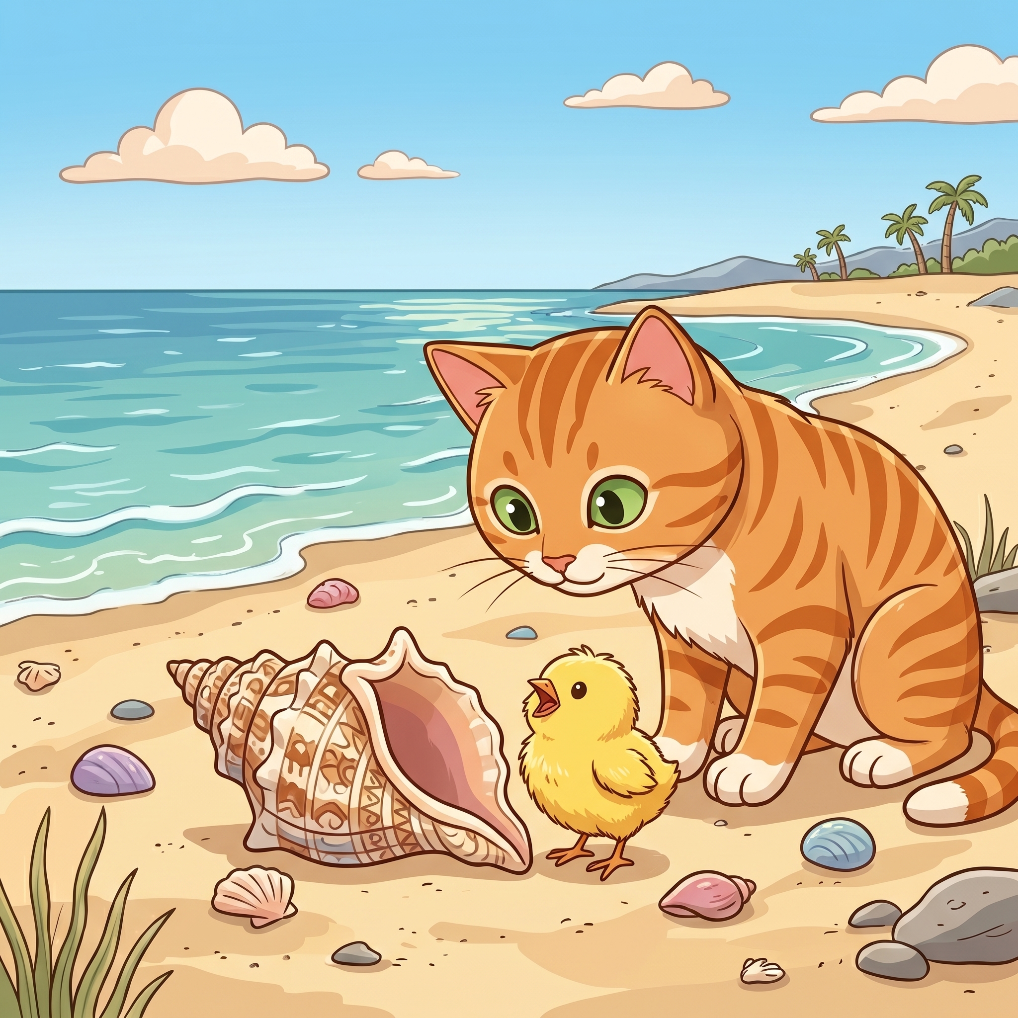 The Chick by the Shell story picture