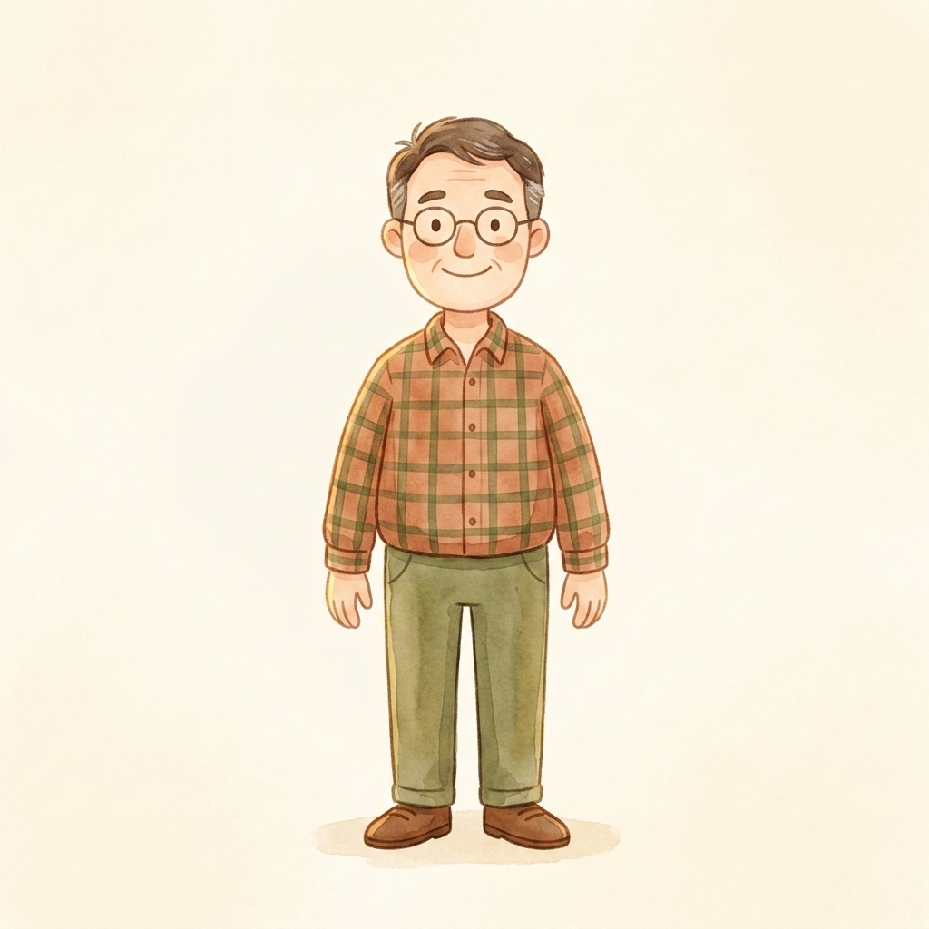 A simple picture of dad