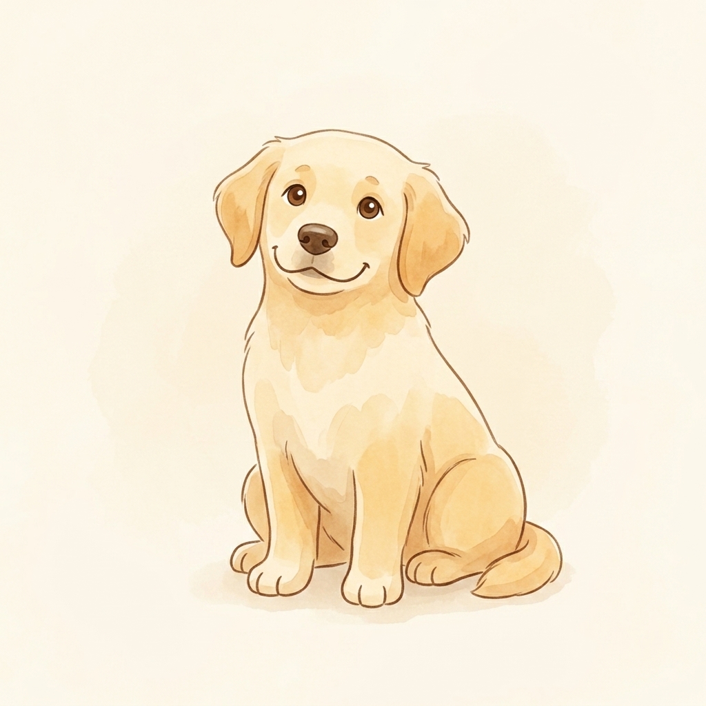 A simple picture of dog