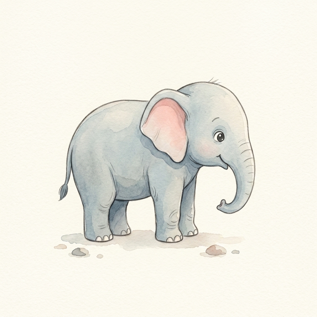 A simple picture of elephant