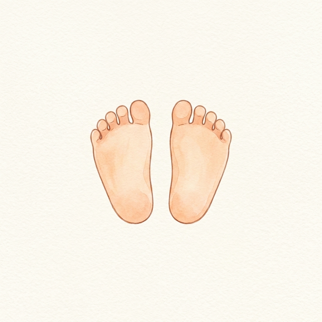 A simple picture of feet