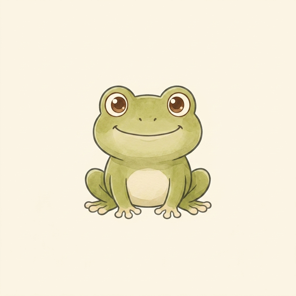 A simple picture of frog