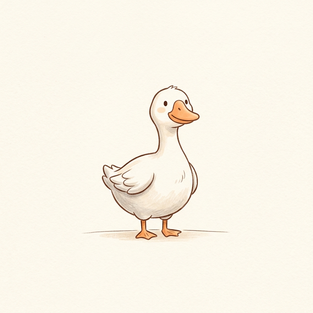 A simple picture of goose