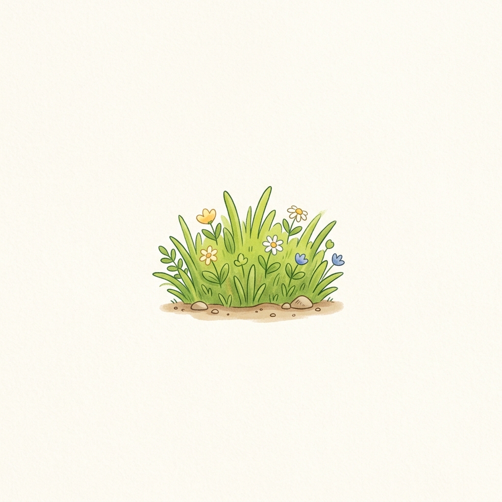 A simple picture of grass