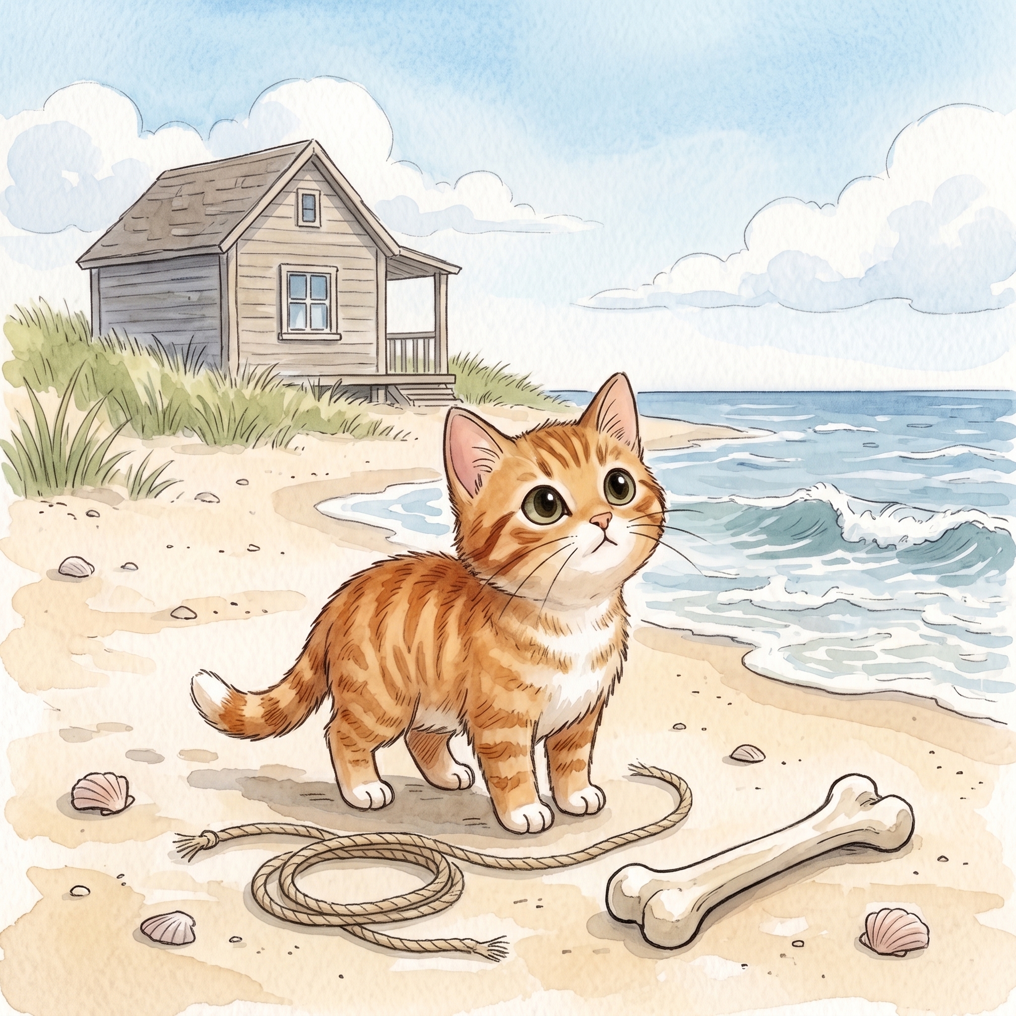 Beach Cat near home by the shore