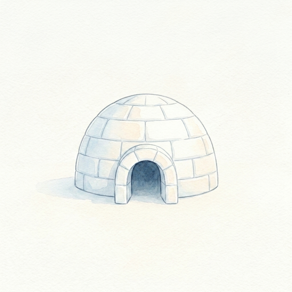 A simple picture of igloo