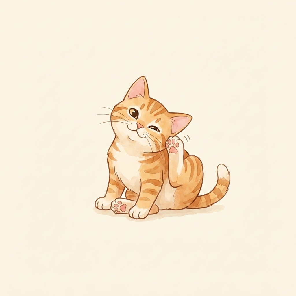 Cat with an itch