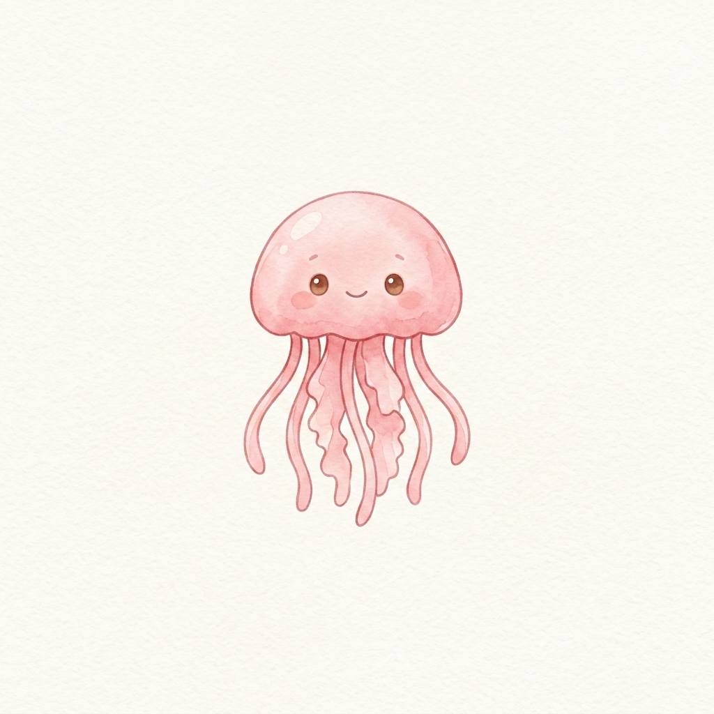 A simple picture of jellyfish