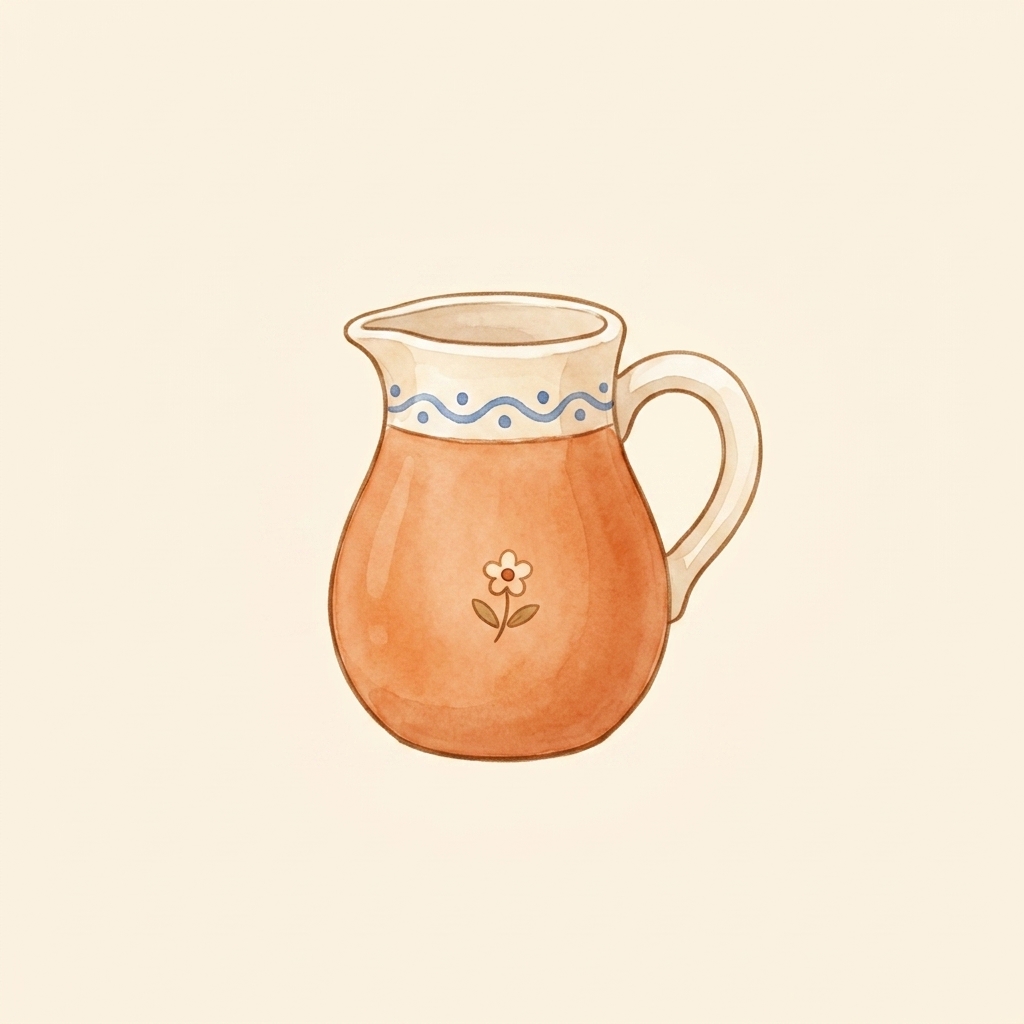 A simple picture of jug