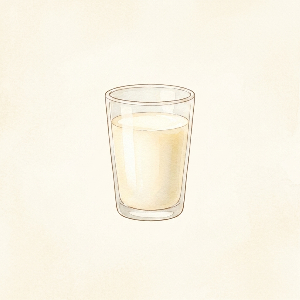 A simple picture of milk