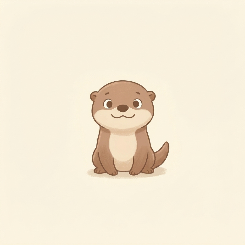 A simple picture of otter