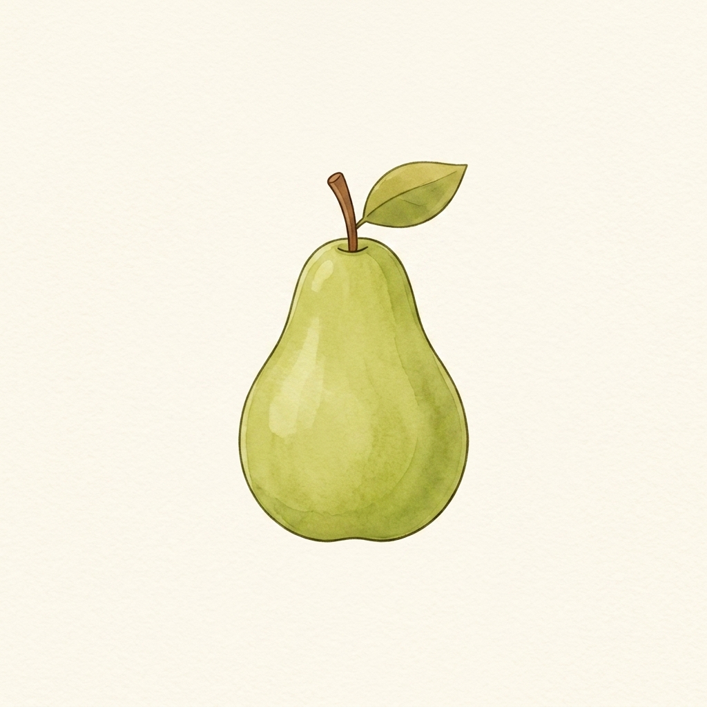 A simple picture of pear