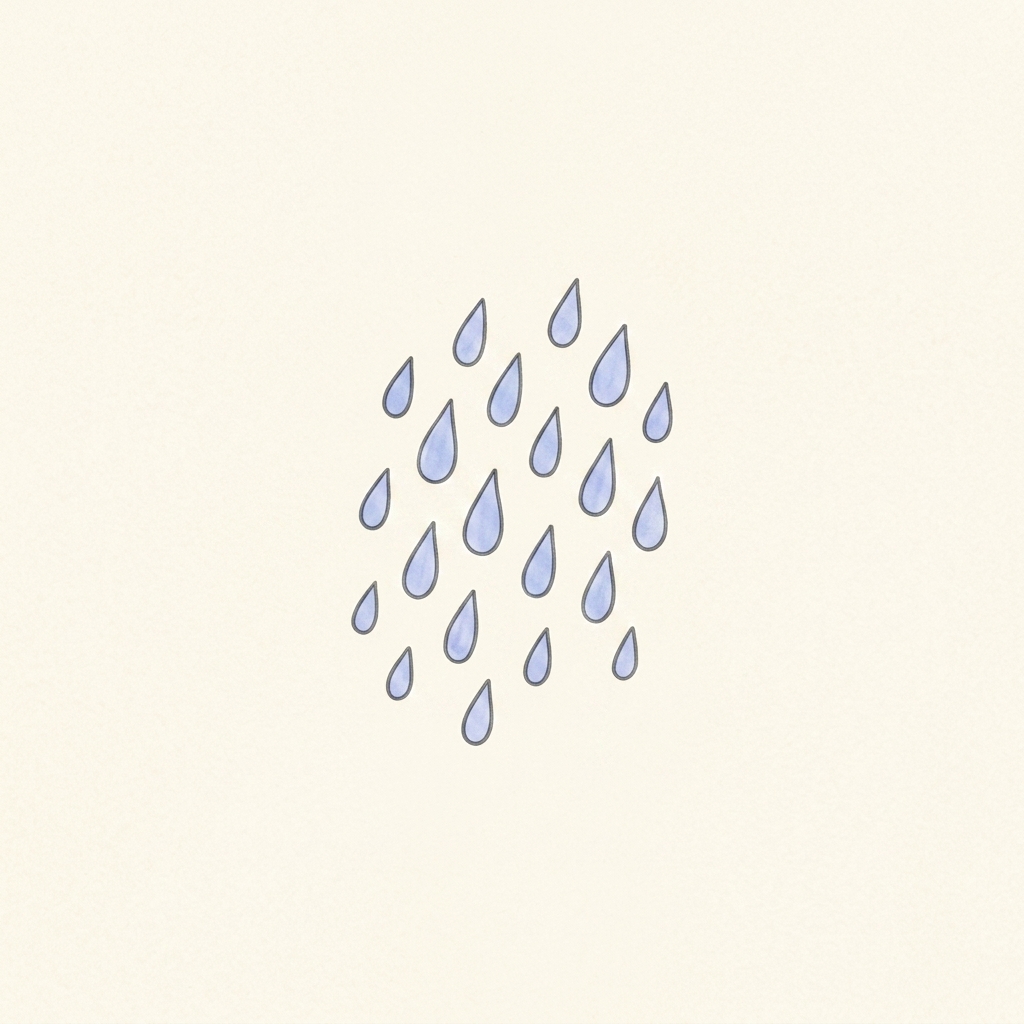 A simple picture of rain
