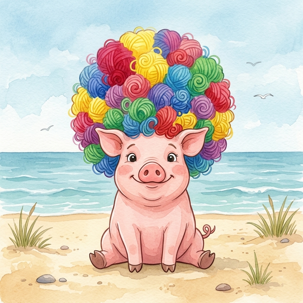 Pig in a Wig story picture