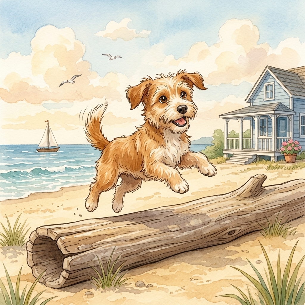 Dog on a Log story picture