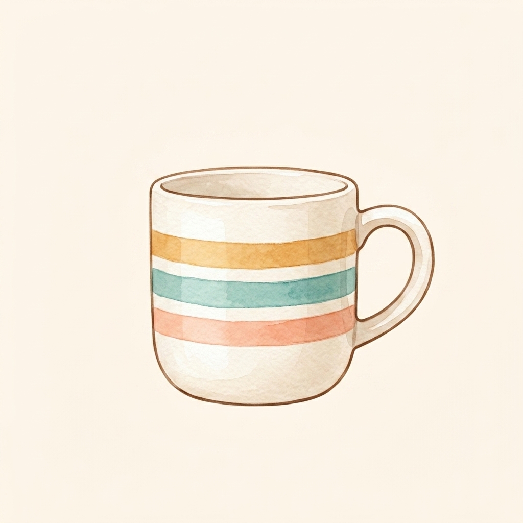 A simple picture of cup