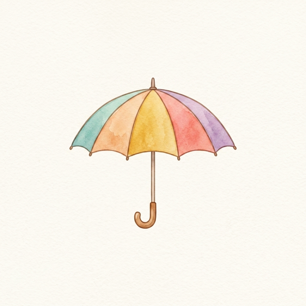 A simple picture of umbrella