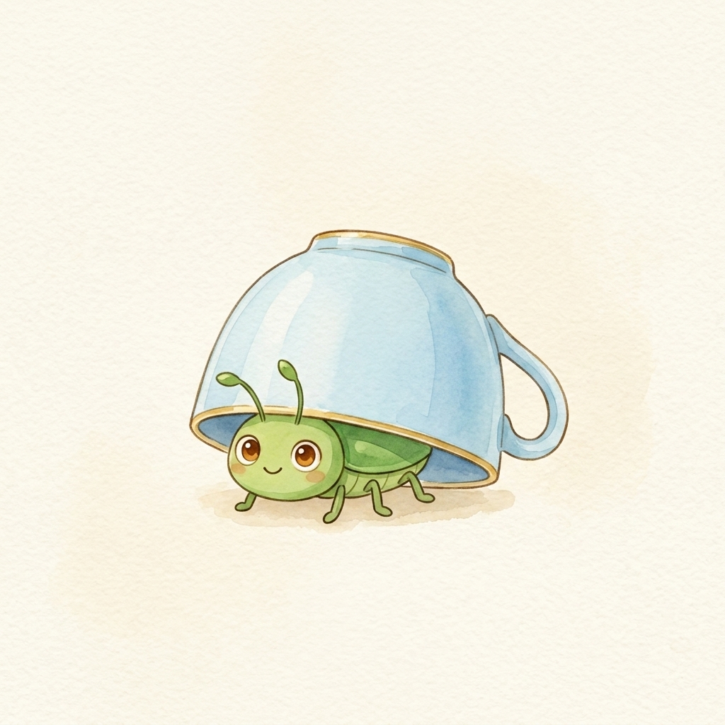 Something under an umbrella