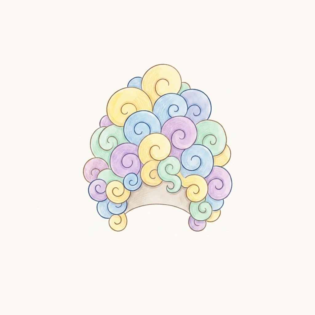 A simple picture of wig