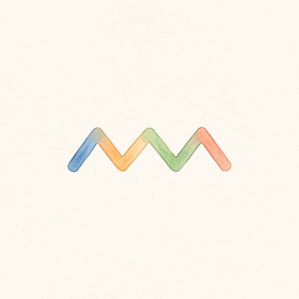 A zigzag line