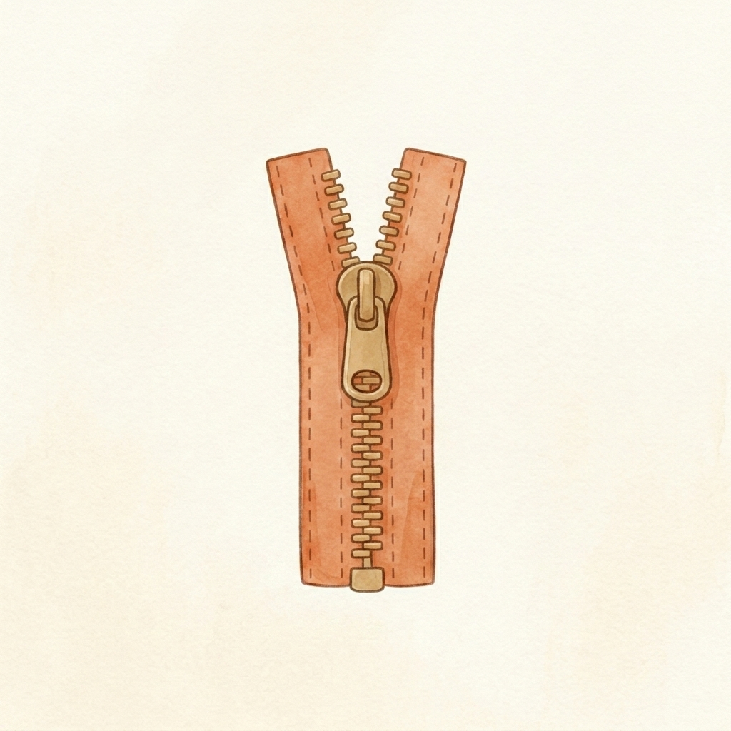 A simple picture of zipper